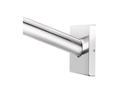 Moen Triva 59 inch Wall Mount Curved Shower Rod in Chrome