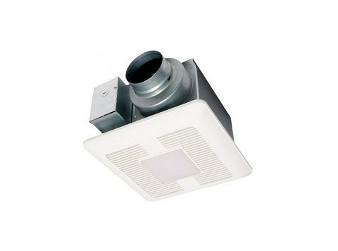 WhisperCeiling DC Ventilation Fan/Light, 50-80-110 CFM