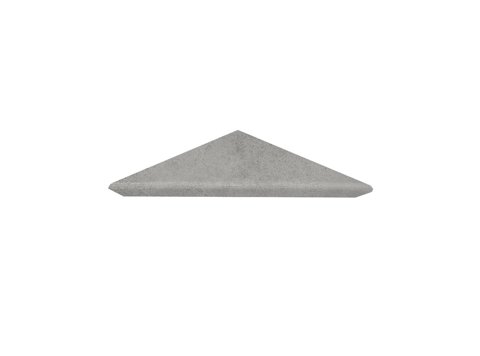 Single Tier Corner Shelf Carbon Ash