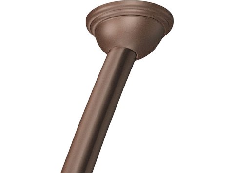 Curved Round Shower Rod 6 Ft, Adjustable, Oil Rubbed Bronze