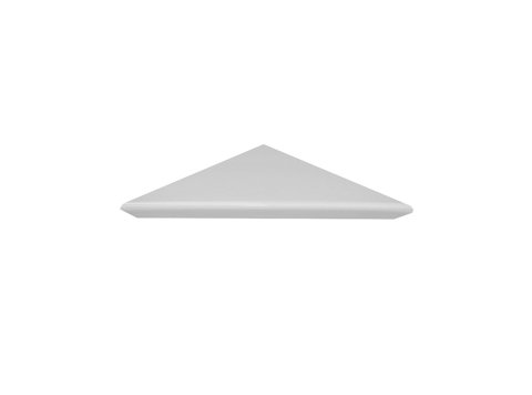 Single Tier Corner Shelf Matte White