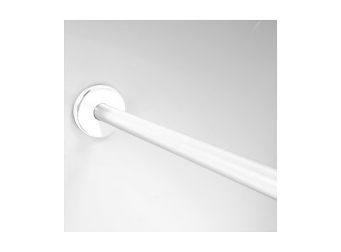 Straight Shower Rod 5 Ft White