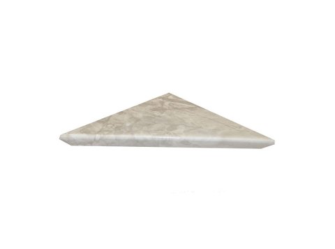 Single Tier Corner Shelf Pompeii Marble