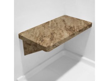 Santa Cruz LH Bench Shower Seat, Bracket & Supertach