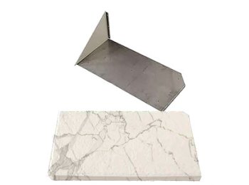 Santorini White RH Bench Shower Seat, Bracket & Supertach