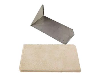 Travertine RH Bench Shower Seat, Bracket & Supertach