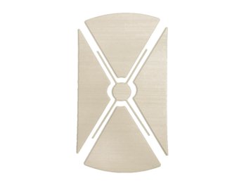 Safety Soft Seating & Flooring Large Shower Base, 39 inch x 20 inch, Center Drain, Sand