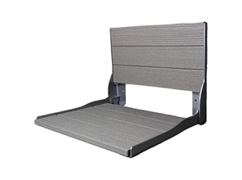 Liquid Accents Composite Seat, Silver Frame with Anchor Gray Seating