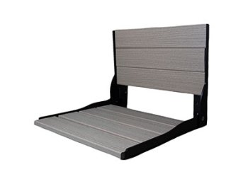 Liquid Accents Composite Seat, Matte Black Frame with Anchor Gray Seating