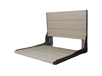 Liquid Accents Composite Seat, Silver Frame with Beige Seating