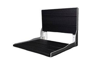 Liquid Accents Composite Seat, White Frame with Black Seating