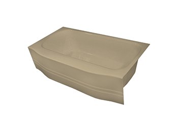 5 ft. Curved Sandbar Bathtub Liner