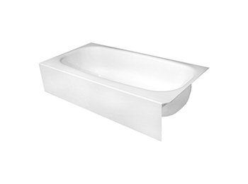 4.5 ft. Straight White Bathtub Liner