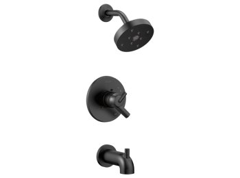 Trinsic - Monitor 17 Series H2Okinetic Tub & Shower Trim, Matte Black