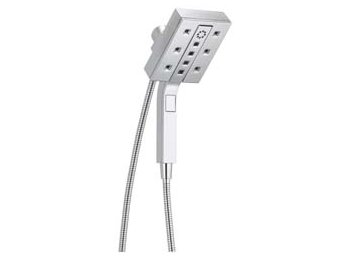 Universal Showering - H2Okinetic In2Ition 4-Setting Two-In-One Shower, Chrome