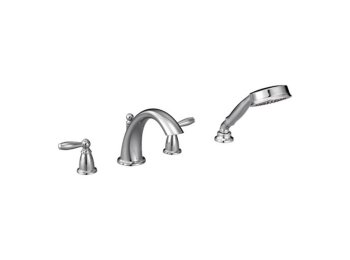 Moen Brantford 924 Two-Handle Walk-In Tub Faucet W/Handheld Shower & 9792 Valve, Chrome