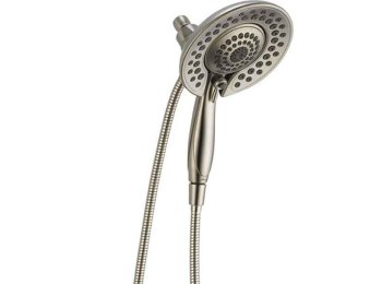 UNIVERSAL SHOWERING In2ition 5-Setting Two-in-One Shower, Stainless,Magnatite Docking. Pause Button