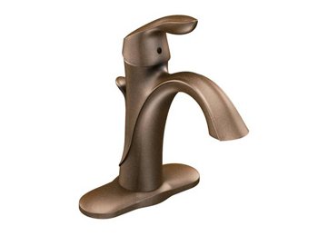 Moen Eva 6400 Single Handle Lavatory Faucet, Oil Rub Bronze