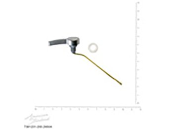 Trip Lev Assy Pro Lh, Satin Nickel (For Use With As Cadet Pro Toilets.)