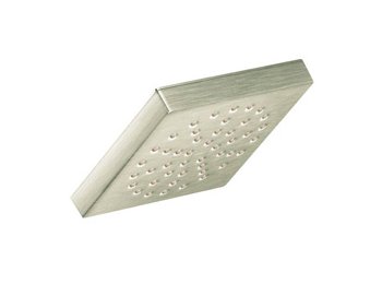 Moen S6340Ep 90 Degree 1-Function Rain Shower Showerhead Eco-Performance, Brushed Nickel