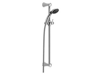Universal Showering - Fundamentals 2-Setting Slide Bar Hand Shower, Chrome