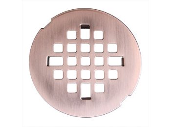4 In Flat Drain Cover Plate Brushed Nickel