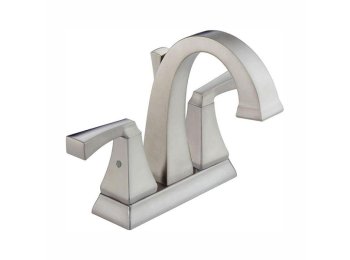 Dryden 2 Handle Centerset Lav Faucet, Stainless