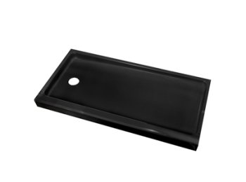 Sprayfoam Custom Shower Base Black - Extra Large, Center Drain Only