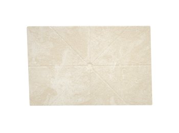 Flat Shower Floor With Drain Channels 60x94, White Travertine