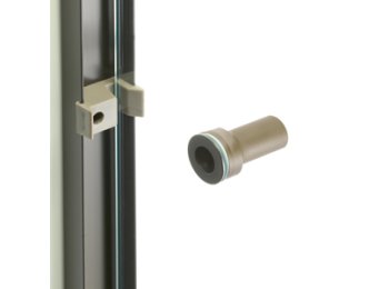 Recessed Knob, Brushed Nickel