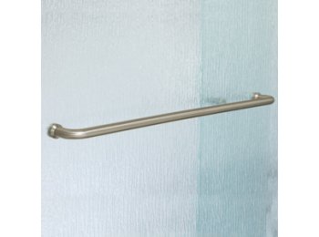 24 inch Recessed Finger Pull Towel Bar, Brushed Nickel
