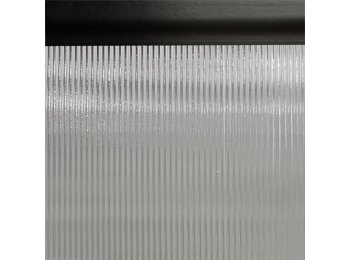 Shower Panel Replacement 30 X 74 1/4 In Corrugated Glass, Matte Black