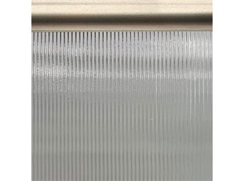 Shower Panel Replacement 30 X 68 1/4 In Corrugated Glass, Brushed Nickel