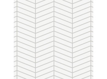 Rvl/6X24 Chevron 40X103 W/ 3 Special Bends Matte White Grayline