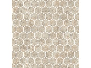 Deco Trim Hexagon Bianco Travertine