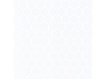 Deco Trim Hexagon W/ 1 Special Bend Matte White