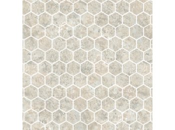 Deco Trim Hexagon San Michele Travertine