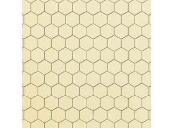 Deco Trim Hexagon W/ 4 Special Bends Biscuit