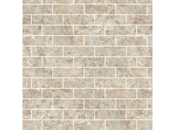 Deco Trim Subway W/ 1 Special Bend Bianco Travertine