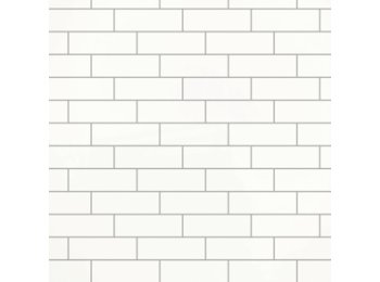 Deco Trim Subway W/ 1 Special Bend Matte White Grayline