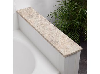 Knee Wall Cap, Acrylic (3/4 X 6 X 40), Bianco Travertine