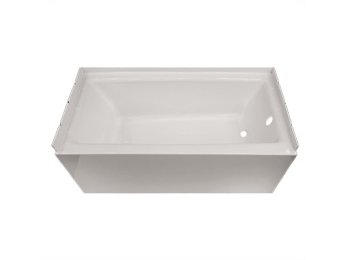 Spray Foam Bathtub Straight Skirt 61.5 x 30 x 17, Gray, Left Hand
