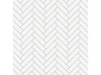 Imp/Herringbone 40X103 W/ 1 Special Bend Matte White Grayline