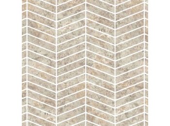 Imp/Chevron Wainscot Bianco Travertine