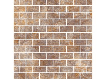 LE/3x6 Subway Back Wall W/ 4 Special Bends River Rock