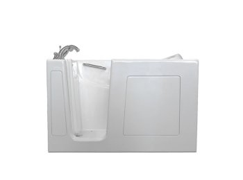 Buckingham Gel Coat Inward Swing Door Hydro Tub (Hydro Spa System Only), 30x60, Left-Hand, White