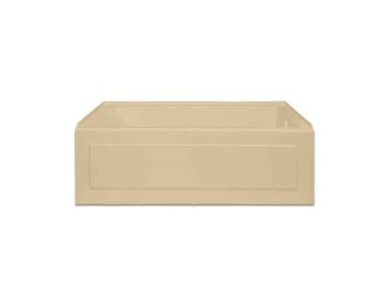 Linear Whirlpool Bathtub 60 x 32x 19, Left-Hand Drain, Sandbar
