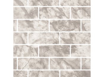 LE/6x15 Bayview Back Wall W/ 3 Special Bends Arctic Ice