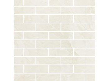 Rvl/4x12 Subway 40X103 W/ 3 Special Bends Silver White Marble