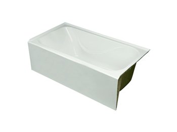 Acrylic Replacement Tub 60x32x19 w/Arm & Head Rest, RH Straight Skirt, White